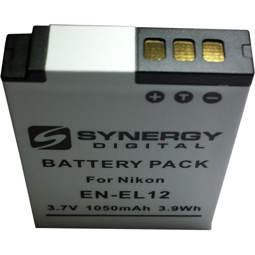  Synergy Digital Camera Battery, Works with Nikon Coolpix S9300 Digital Camera, (Li-Ion, 3.7V, 1050 mAh) Ultra Hi-Capacity, Compatible with Nikon EN-EL12 Battery