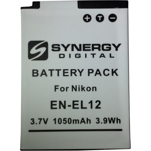  Synergy Digital Camera Battery, Works with Nikon Coolpix S9300 Digital Camera, (Li-Ion, 3.7V, 1050 mAh) Ultra Hi-Capacity, Compatible with Nikon EN-EL12 Battery