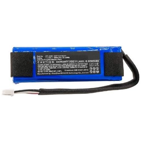  Synergy Digital Speaker Battery, Compatible with Harman/Kardon CP-HK06, GSP1029102 01 Speaker Battery (7.4V, Li-Pol, 3000mAh)