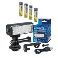 Synergy Digital Lytro Illum Light Field Digital Camera Lighting LED-M52 Mini LED Light for Action Cameras, Camcorders and Phones - Plus a Free Pack of 4 AAA NiMH Rechargable Batteries - 1000mAh