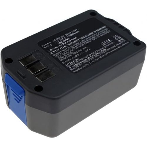  Synergy Digital Vacuum Cleaner Battery, Compatible with Hoover 440005966, 440005973, 44139, BH03100, BH03120 Vacuum Cleaner Battery (20V, Li-ion, 6000mAh)