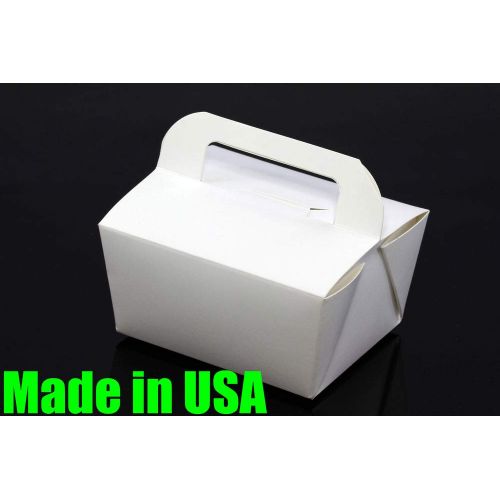  Syneticusa 100x 6 Handle Take Out/To Go Food Boxes Microwavable Noodles Muffin Bakery