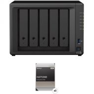 Synology 60TB DiskStation DS1522+ 5-Bay NAS Enclosure Kit with HAT5300 Enterprise Drives (5 x 12TB)