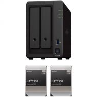 Synology 32TB DiskStation DS723+ 2-Bay NAS Enclosure Kit with Synology Enterprise Drives (2 x 16TB)