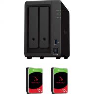 Synology 20TB DiskStation DS723+ 2-Bay NAS Enclosure Kit with Seagate NAS Drives (2 x 10TB)