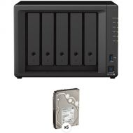 Synology 20TB DiskStation DS1522+ 5-Bay NAS Enclosure Kit with HAT5300 Enterprise Drives (5 x 4TB)