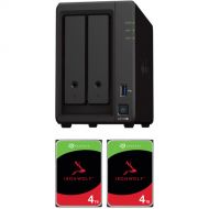 Synology 8TB DiskStation DS723+ 2-Bay NAS Enclosure Kit with Seagate NAS Drives (2 x 4TB)