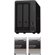 Synology 24TB DiskStation DS723+ 2-Bay NAS Enclosure Kit with Synology Enterprise Drives (2 x 12TB)
