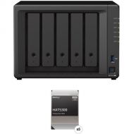 Synology 80TB DiskStation DS1522+ 5-Bay NAS Enclosure Kit with HAT5300 Enterprise Drives (5 x 16TB)