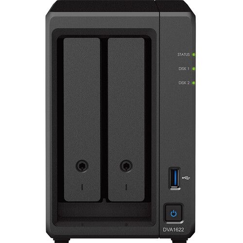  Synology DVA1622 16-Channel 2-Bay Deep Learning NVR (No HDD)