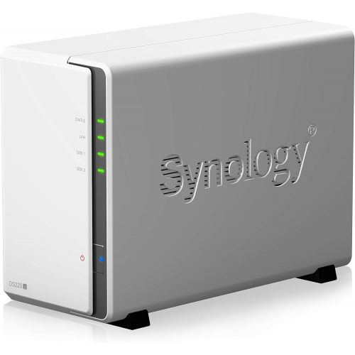  Synology 2 Bay NAS DiskStation DS220j (Diskless), 2-Bay; 512MB DDR4 & Seagate IronWolf 2TB NAS Internal Hard Drive HDD ? Frustration Free Packaging (ST2000VN004)