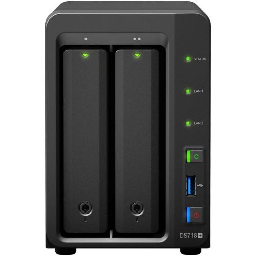  [아마존베스트]Synology DiskStation DS718+ NAS Server for Business with Intel Celeron CPU, 6GB Memory, 4TB SSD Storage, Synology DSM Operating System