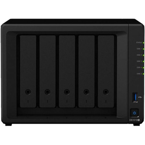  [아마존베스트]Synology DiskStation DS1019+ iSCSI NAS Server with Intel Celeron Up to 2.3GHz CPU, 8GB Memory, 20TB HDD Storage, DSM Operating System