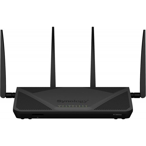  Synology RT2600ac  4x4 Dual-Band Gigabit Wi-Fi Router, MU-MIMO, Powerful Parental Controls, Threat Prevention, Bandwidth Management, VPN, Expandable Coverage with mesh Wi-Fi