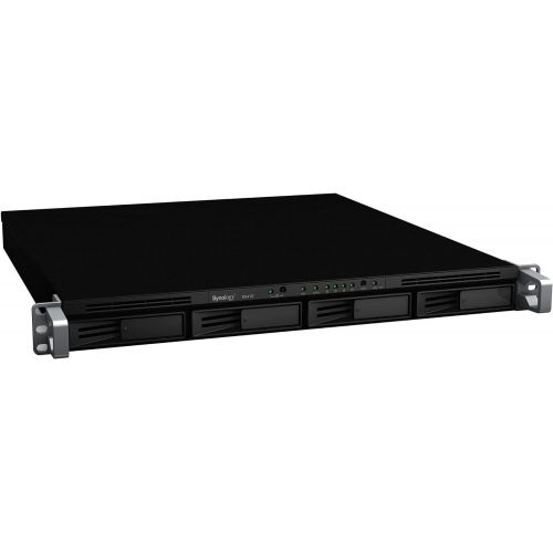  Synology RX410 4-Bay Plug-n-Use 1U Rackmount Expansion Unit to Add Disks to RS810+RS810RP+RS812 Network Attached Storage (Black)