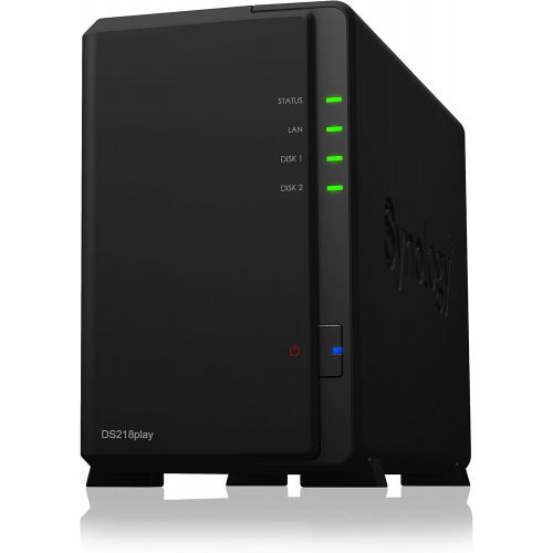  Synology 2 bay NAS Disk Station, DS218play (Diskless)