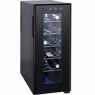 Syntrox 12 Flaschen Weinkuehlschrank, Getrankekuehlschrank mit LCD-Display und Touch-Screen - moderner Weinkuehler fuer optimale Getranke Temperatur