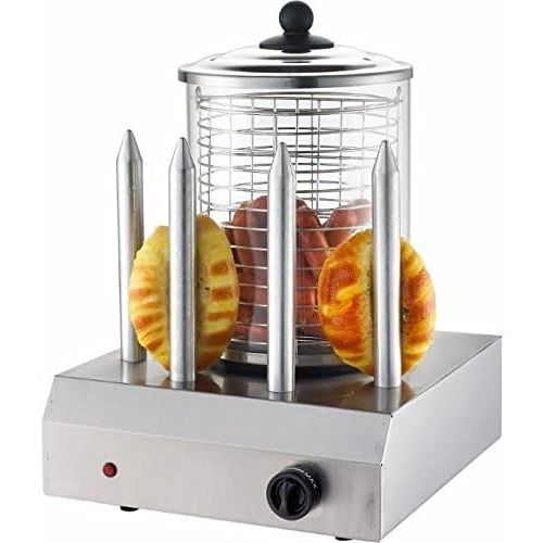  Syntrox Edelstahl Profi Gastro Hot Dog Maker Gerat Erhitzer 4 Spiesse Wuerstchen Bockwurstwarmer Wurstkocher