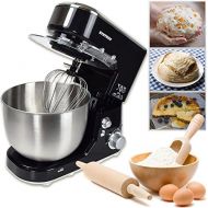 Syntrox Germany KM 1000W Food Processor Kneading Machine Mixer Stainless Steel Storage Canister 5Litres, Black