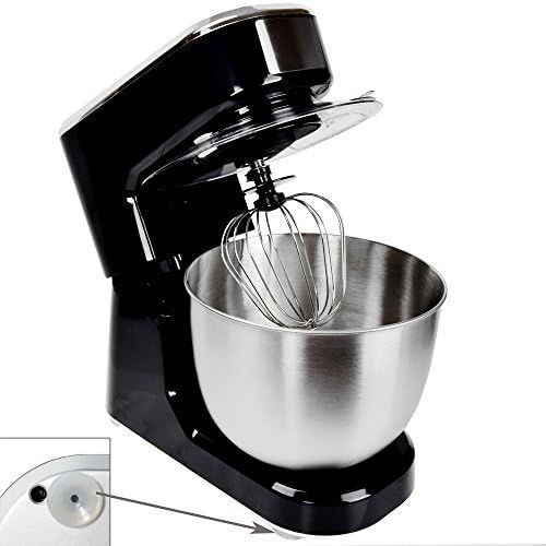  Syntrox Germany KM 1000W Food Processor Kneading Machine Mixer Stainless Steel Storage Canister 5Litres, Black