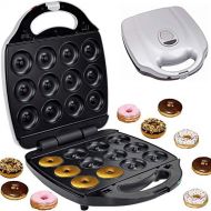 Syntrox Germany XXL Donutmaker Chef Maker mit herausnehmbaren und spuelmaschinen geeigneten Wechselplatten