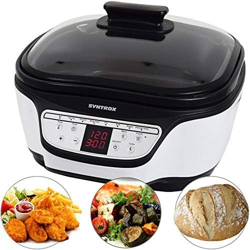  Syntrox Germany Programmierbarer Multicooker Multikocher 8in1 mit Digital Panel MC-1500W Variety