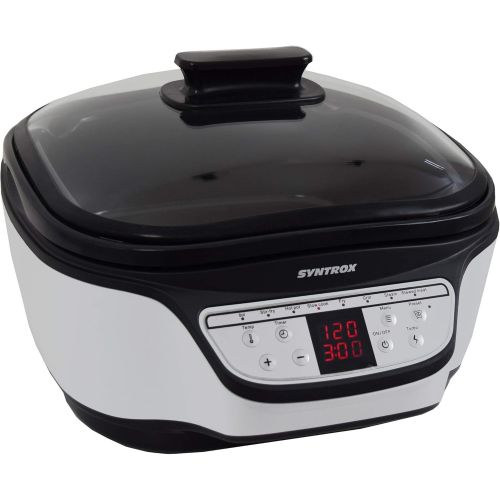  Syntrox Germany Programmierbarer Multicooker Multikocher 8in1 mit Digital Panel MC-1500W Variety