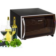 Syntrox Germany 8 Flaschen Digitaler Getrankekuehlschrank WK-25L-8-2 Weinkuehlschrank mit Touch Screen