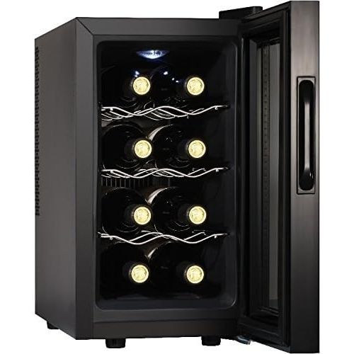  Syntrox Germany 8 Flaschen Digitaler Getrankekuehlschrank WK-25L-8-3 Weinkuehlschrank mit Touch Screen