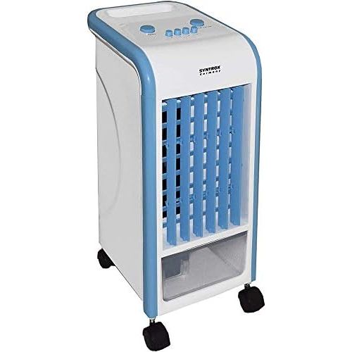  Syntrox Germany 4 in 1 Luftkuehler Blau 800m³/h 4 Liter Tank Ventilator Luftbefeuchter und Lufterfrischer