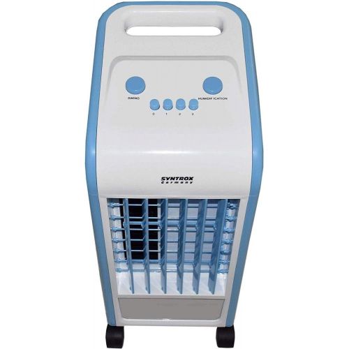  Syntrox Germany 4 in 1 Luftkuehler Blau 800m³/h 4 Liter Tank Ventilator Luftbefeuchter und Lufterfrischer