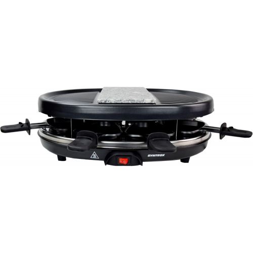  [아마존베스트]Syntrox Germany Raclette Jura with Grill and Hot Stone for 8 People