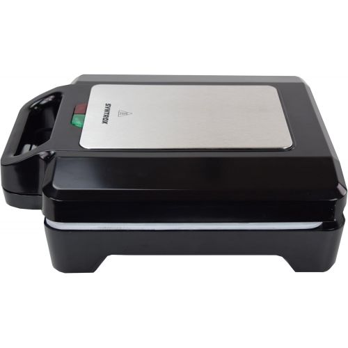  [아마존베스트]Syntrox Germany 1600 Watt XLC Shell Sandwich Maker with Ceramic Coating for Making 4 Sandwiches Simultaneously