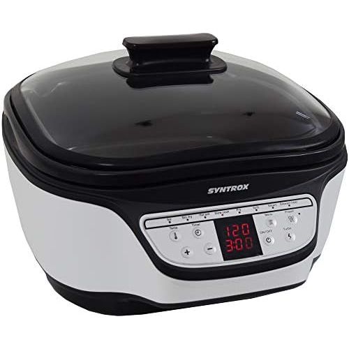  [아마존베스트]Syntrox Germany Programmable Multicooker 8-in-1 with Digital Panel MC-1500W Variety