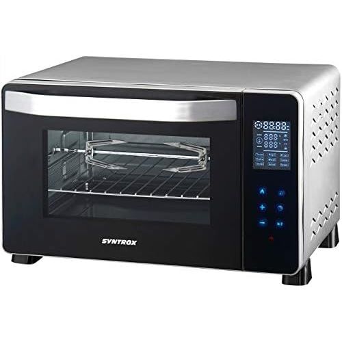  [아마존베스트]-Service-Informationen Syntrox Germany 45 Litre Digital Stainless Steel Mini Stand Oven with Convection and Rotisserie Mini Oven Mini Oven Pizza Oven BO-2000W-RO-45L Touch Monterrey