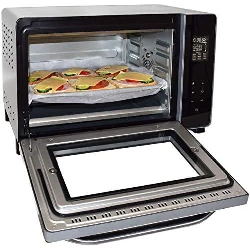  [아마존베스트]-Service-Informationen Syntrox Germany 45 Litre Digital Stainless Steel Mini Stand Oven with Convection and Rotisserie Mini Oven Mini Oven Pizza Oven BO-2000W-RO-45L Touch Monterrey