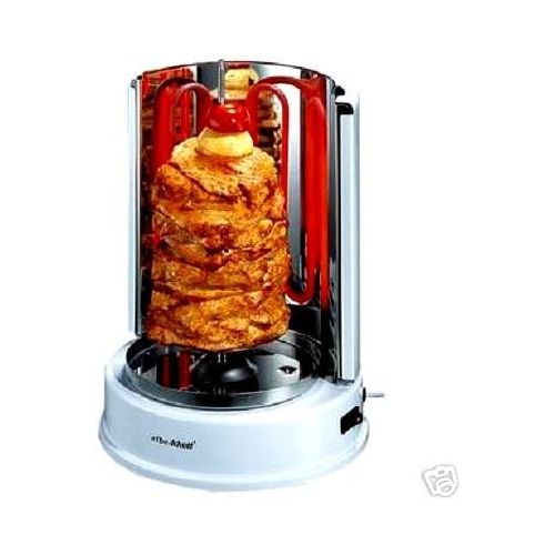  [아마존베스트]Syntrox Germany Ro-1400W-W Doner Grill Rotisserie Gyros Grill Chicken Grill Table Grill White