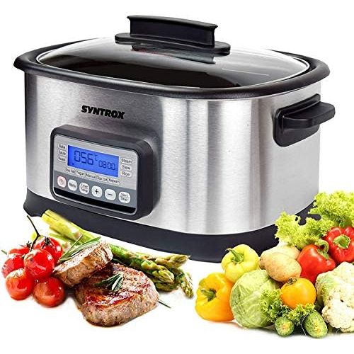  [아마존베스트]Syntrox Germany 16 in 1 Sous Vide Stove Multi-Purpose Cooker Low Temperature Vacuum Cooker Slow Cooker