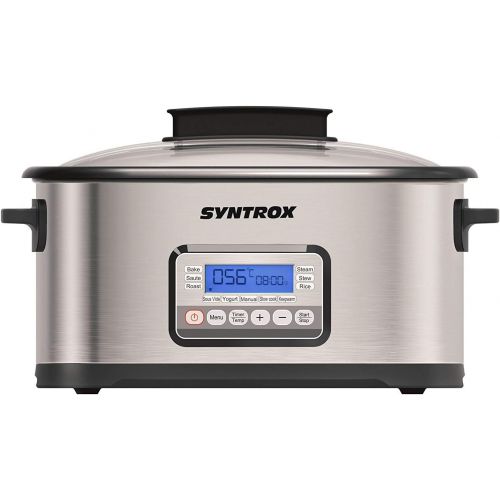  [아마존베스트]Syntrox Germany 16 in 1 Sous Vide Stove Multi-Purpose Cooker Low Temperature Vacuum Cooker Slow Cooker