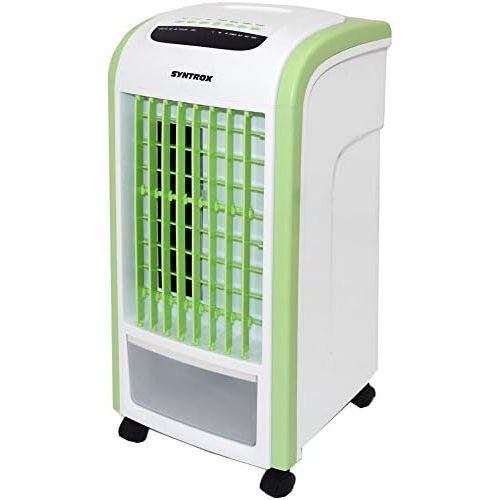  [아마존베스트]Syntrox Germany Green 4in 1Air Cooler with Remote Control 800m³/h Fan Humidifier and Air Freshener