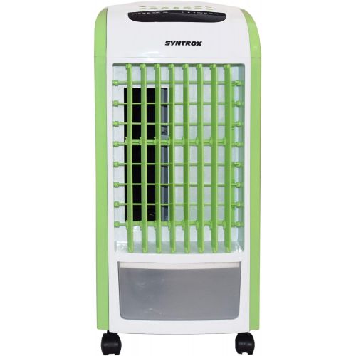  [아마존베스트]Syntrox Germany Green 4in 1Air Cooler with Remote Control 800m³/h Fan Humidifier and Air Freshener