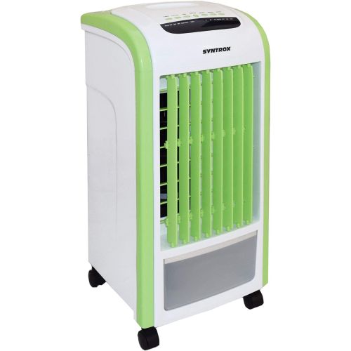  [아마존베스트]Syntrox Germany Green 4in 1Air Cooler with Remote Control 800m³/h Fan Humidifier and Air Freshener