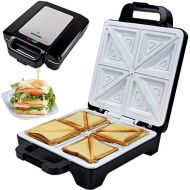 Syntrox Germany 1600 watt XLC sandwich maker with ceramic coating for making 4 sandwiches at the same time
