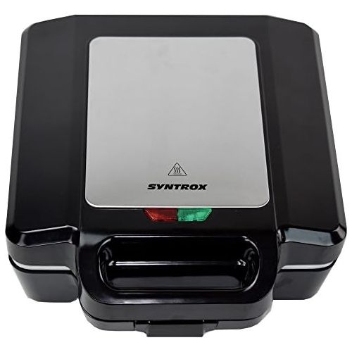  Syntrox Germany 1600 watt XLC sandwich maker with ceramic coating for making 4 sandwiches at the same time