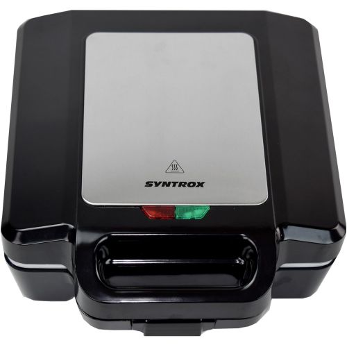  Syntrox Germany 1600 watt XLC sandwich maker with ceramic coating for making 4 sandwiches at the same time