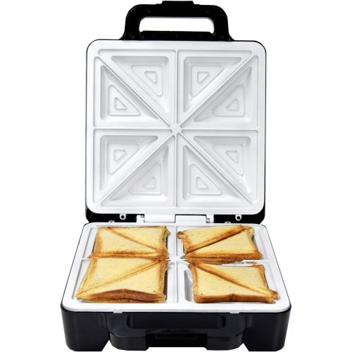  Syntrox Germany 1600 watt XLC sandwich maker with ceramic coating for making 4 sandwiches at the same time