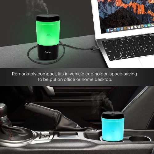  [아마존 핫딜]  [아마존핫딜]Syntus USB Car Essential Oil Diffuser Mini Portable Aromatherapy Aroma Fragrance Humidifier Air...