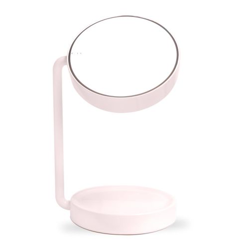  Lighted Makeup Mirror | Vanity Mirror LED Lighted | Cosmetic Mirror LED Lighted | Desk makeup lamp by Syrinx (Pink)