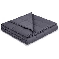 [아마존 핫딜] Syrinx King Size Weighted Blanket 20lbs, 80x87, Dark Grey for Adults, 100% Breathable Soft Fabric with Glass Beads