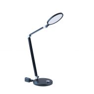Syrinx Dimmable LED Desk Lamp, Stylish Metal with 3 Large Hinges, 5 Color Modes, 6 Brightness Levels, for Office or Bedside Table